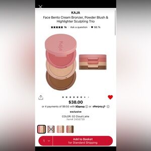 KAJA face bento sculpting trio k-beauty makeup